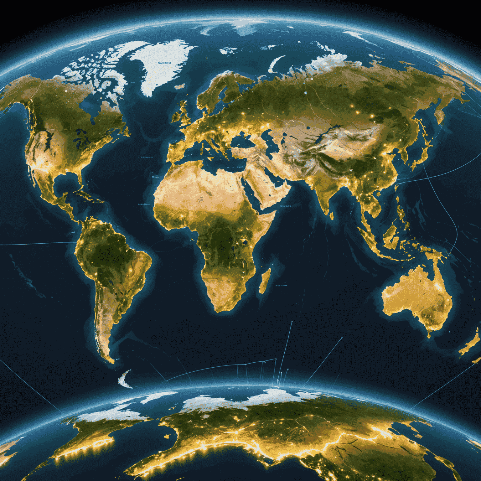 A world map showing 5G coverage areas, with highlighted regions indicating recent expansions